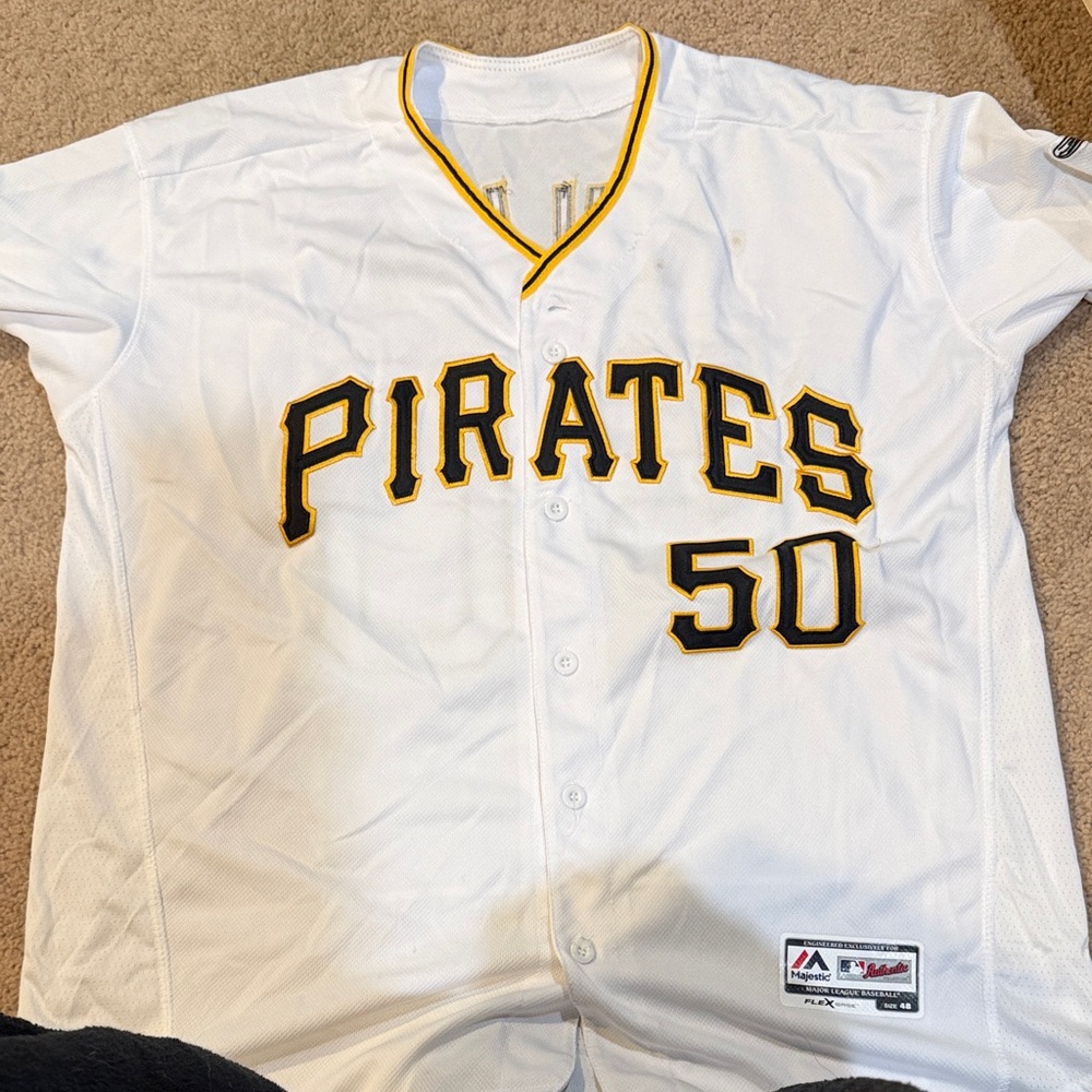 Pittsburg Pirates #50 White Jersey Jameson Taillon